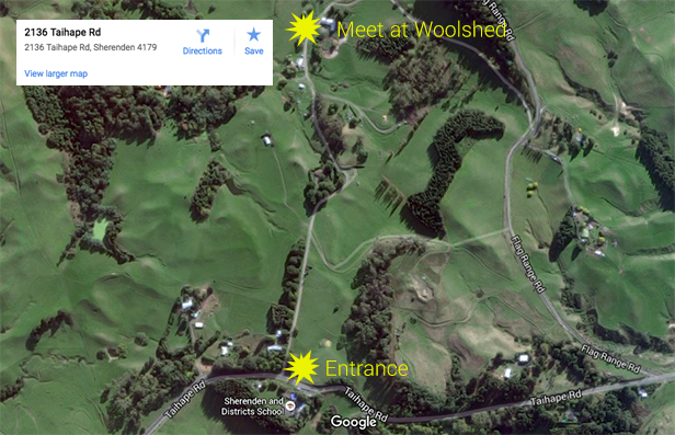 Directions to Tuna Nui Pheasant Shooting